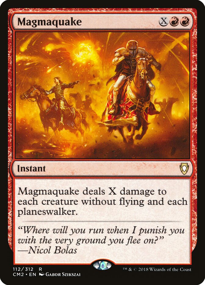 Magmaquake card front
