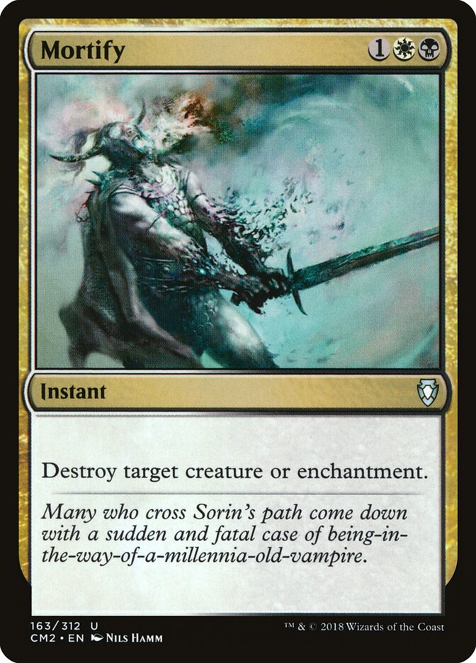 Mortify card front