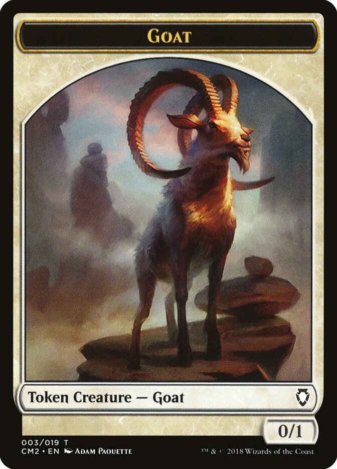 Goat card front