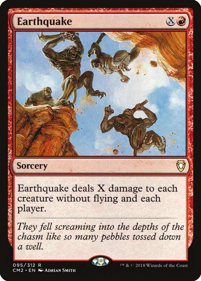 Earthquake card front