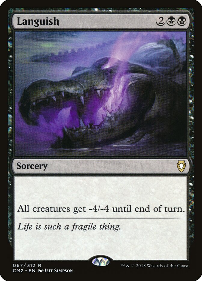 Languish card front