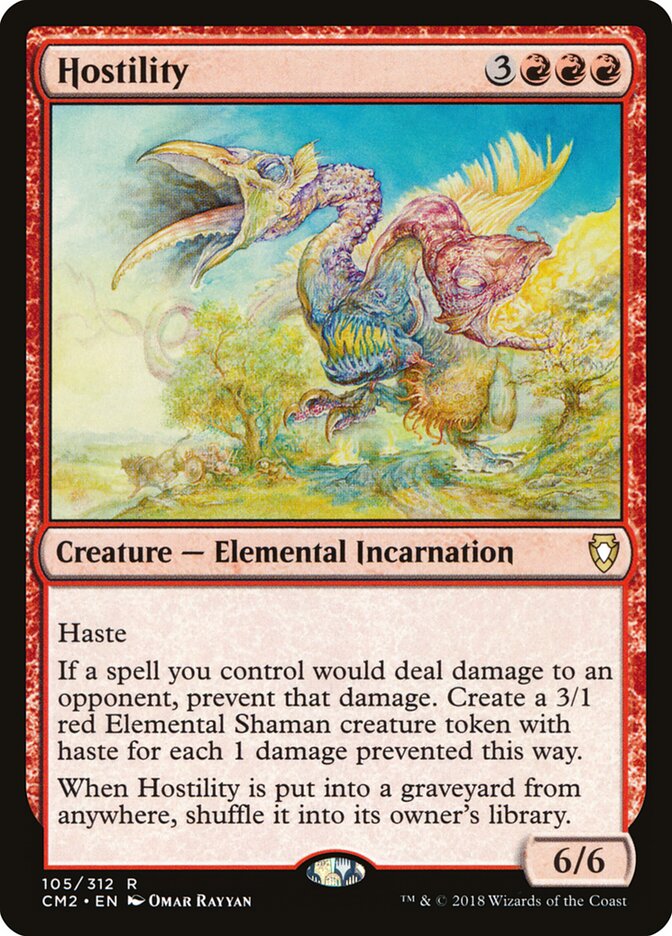 Hostility card front