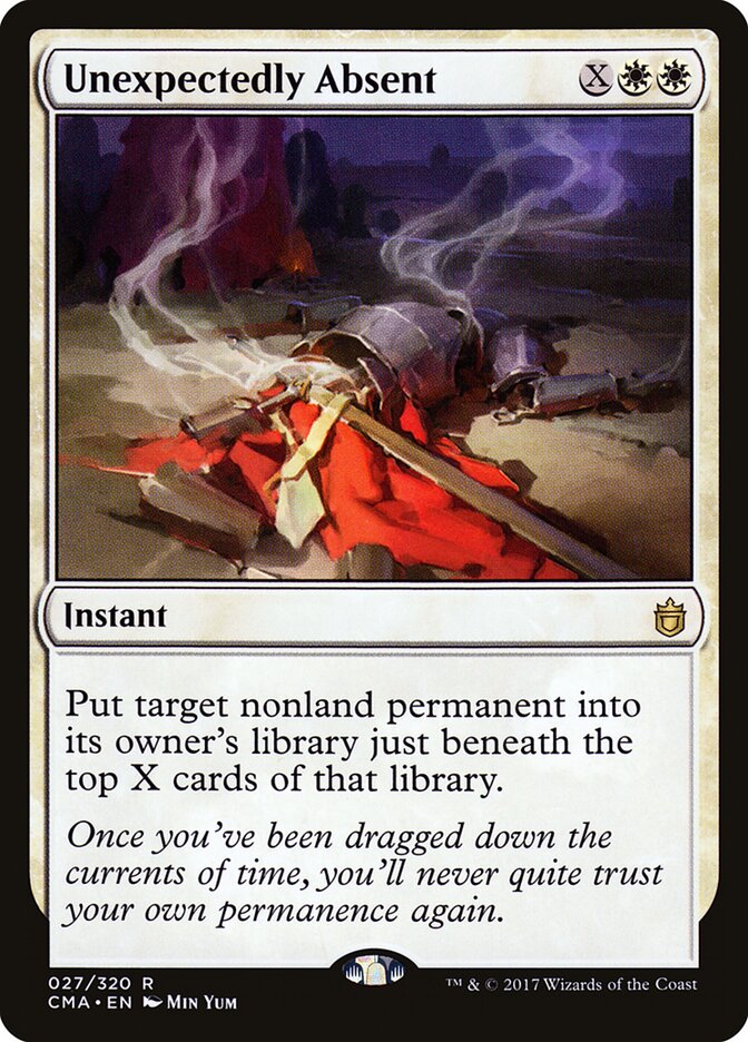Unexpectedly Absent card front