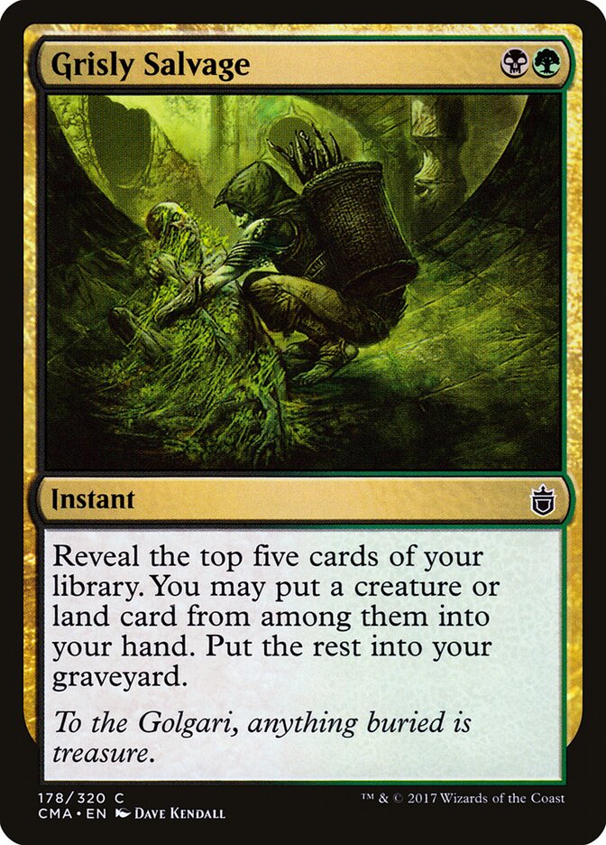 Grisly Salvage card front
