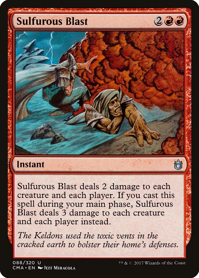 Sulfurous Blast card front
