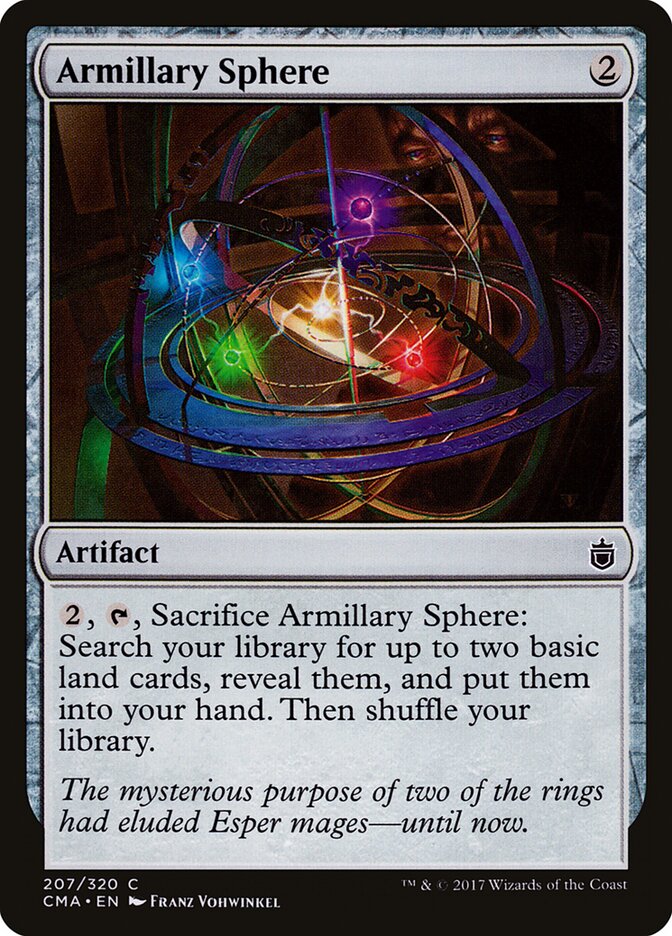 Armillary Sphere card front
