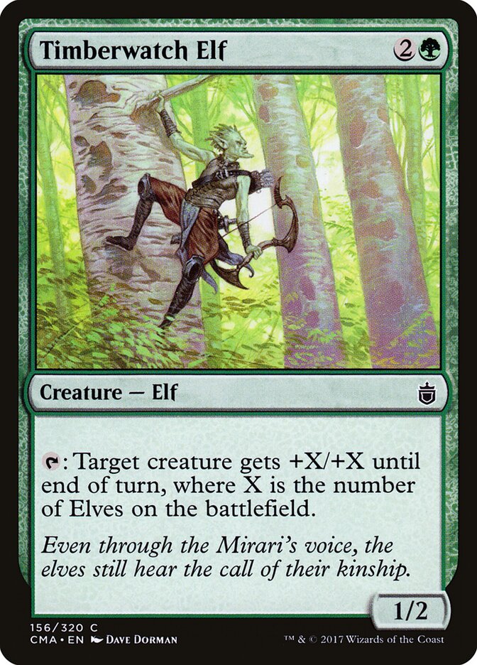 Timberwatch Elf card front