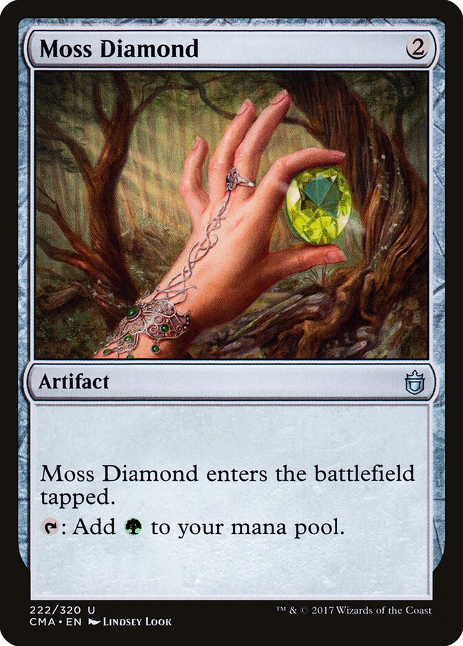 Moss Diamond card front