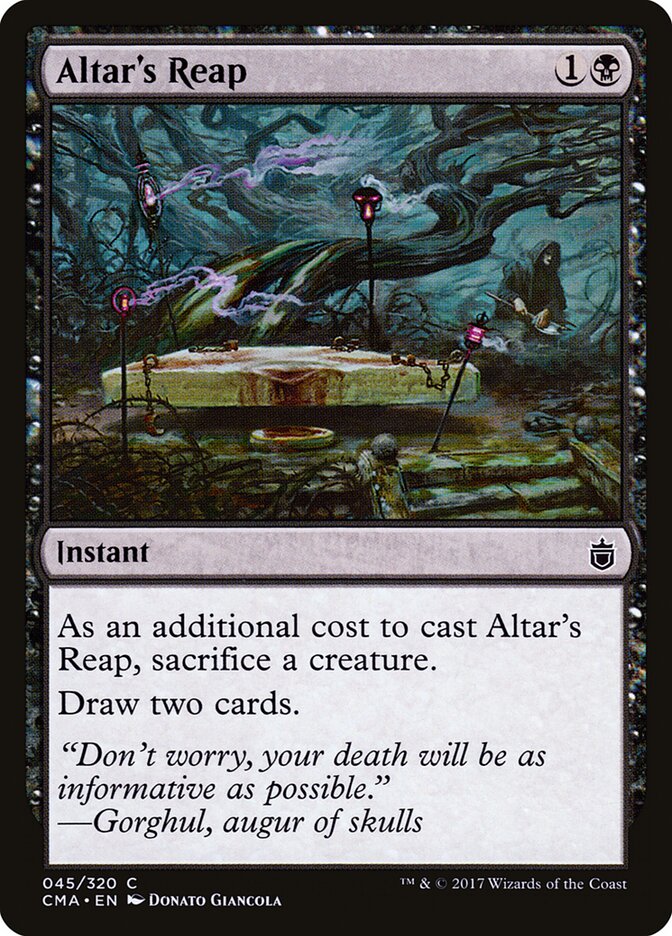 Altar's Reap card front
