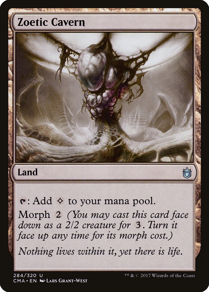 Zoetic Cavern card front