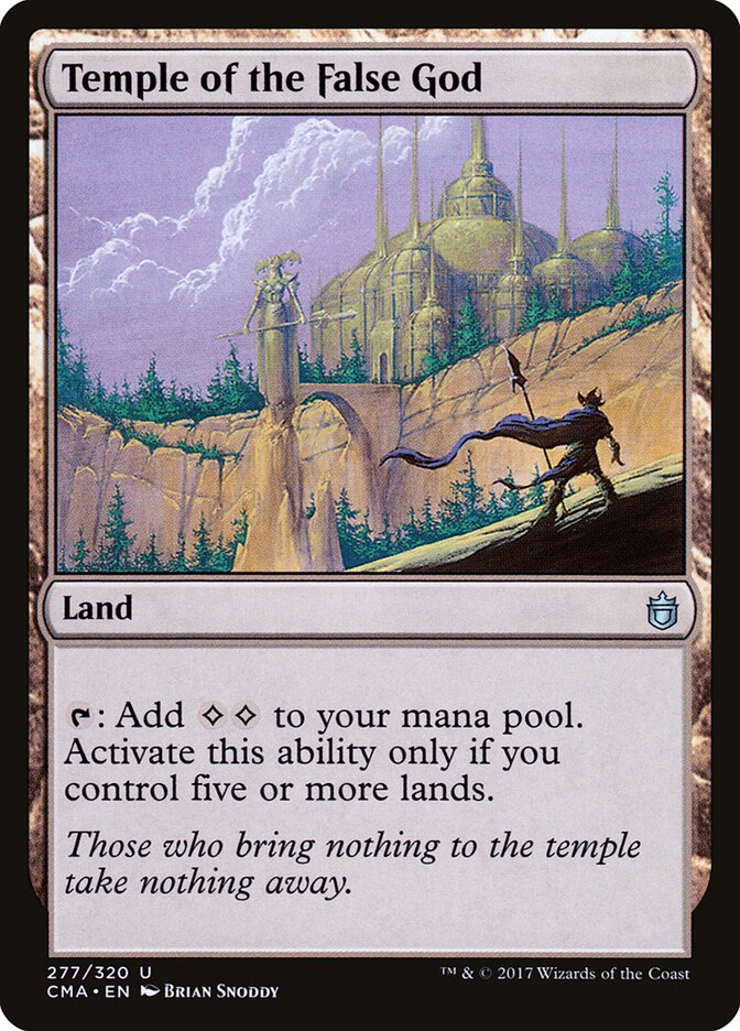 Temple of the False God card front