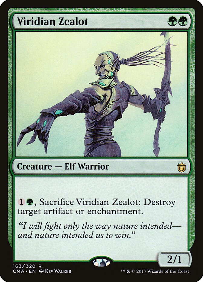 Viridian Zealot card front