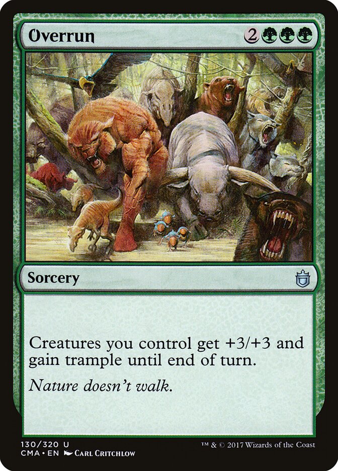 Overrun card front