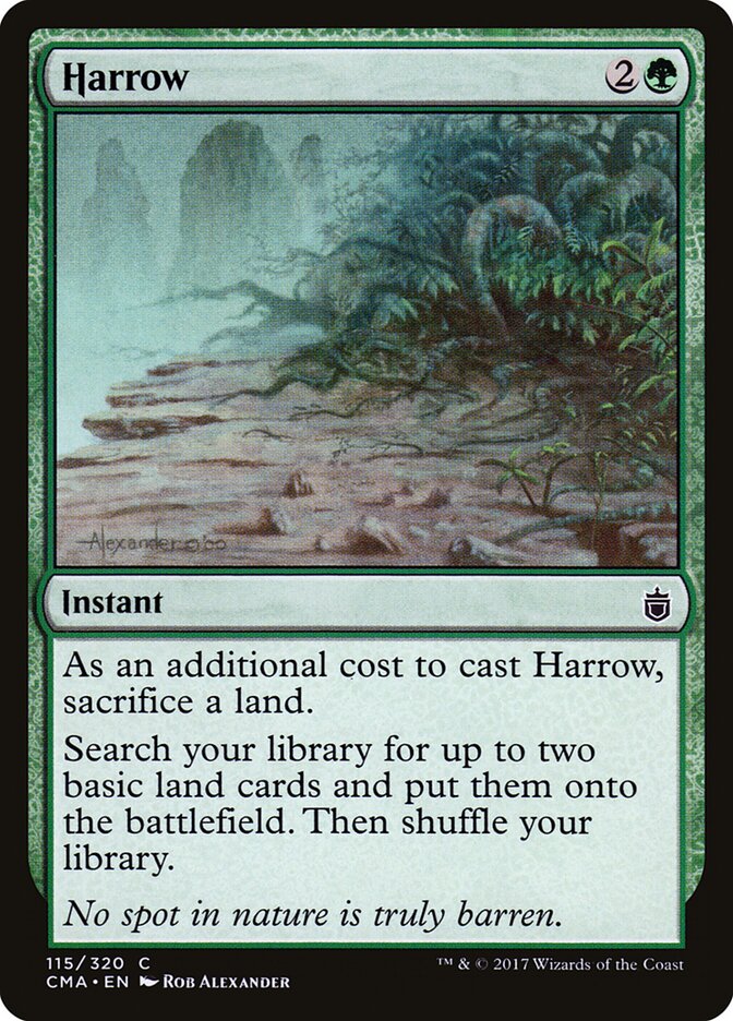 Harrow card front