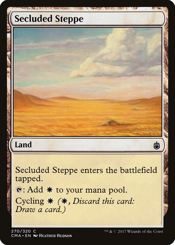 Secluded Steppe card front