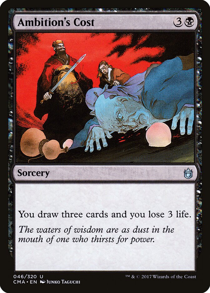 Ambition's Cost card front