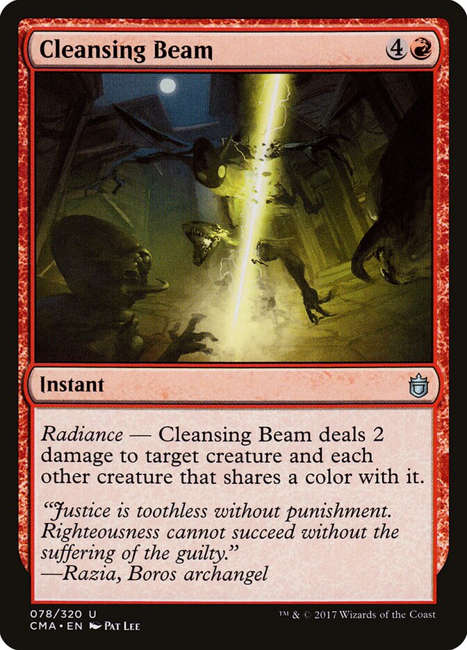 Cleansing Beam card front