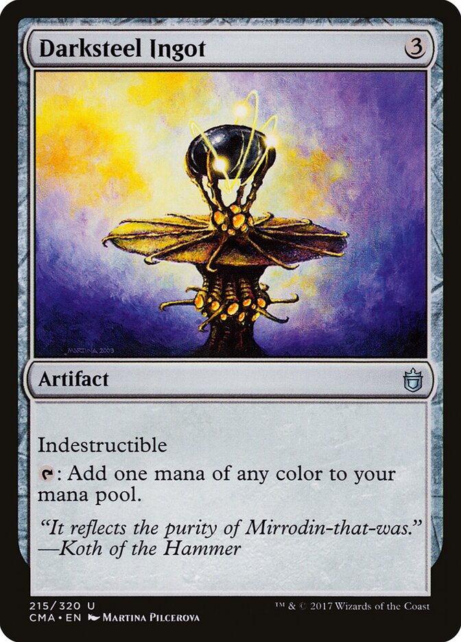 Darksteel Ingot card front