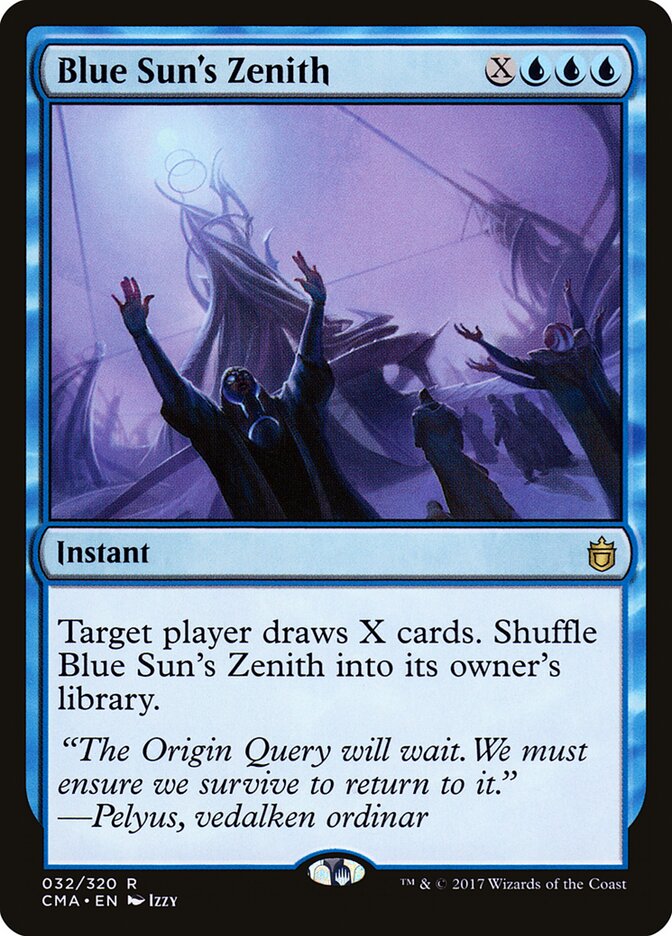 Blue Sun's Zenith card front