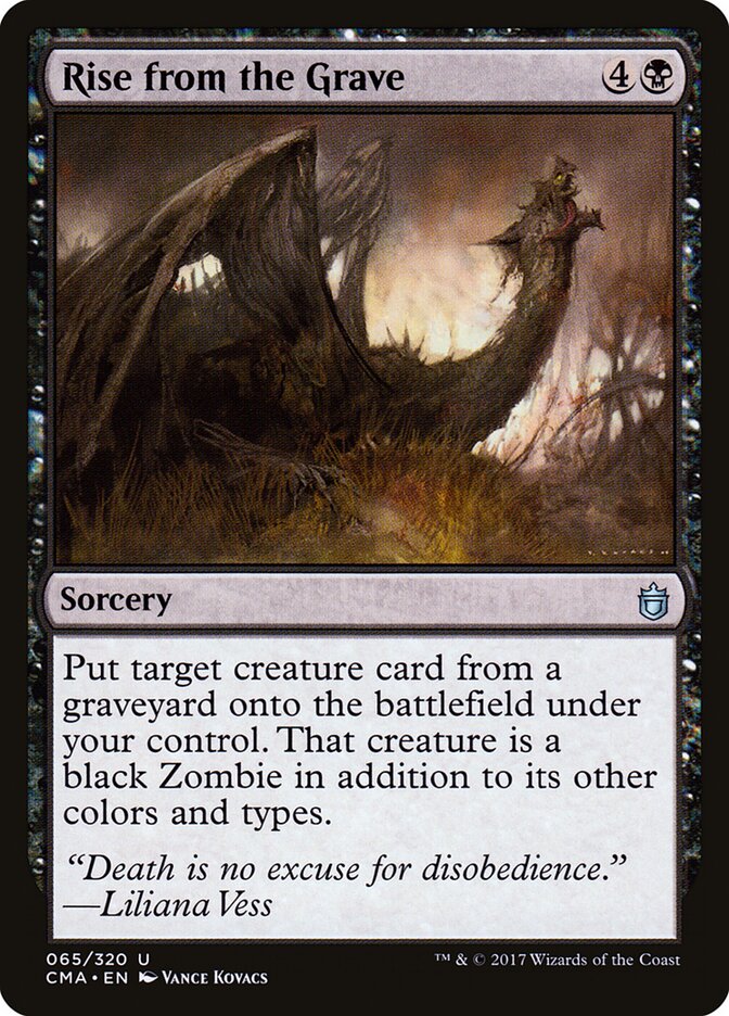 Rise from the Grave card front