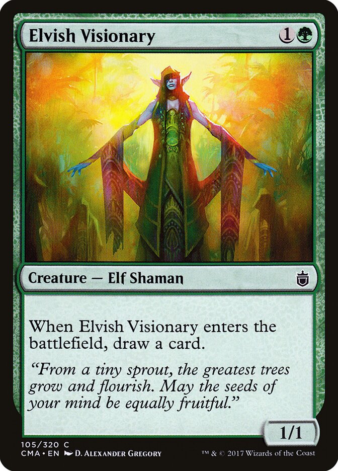 Elvish Visionary card front