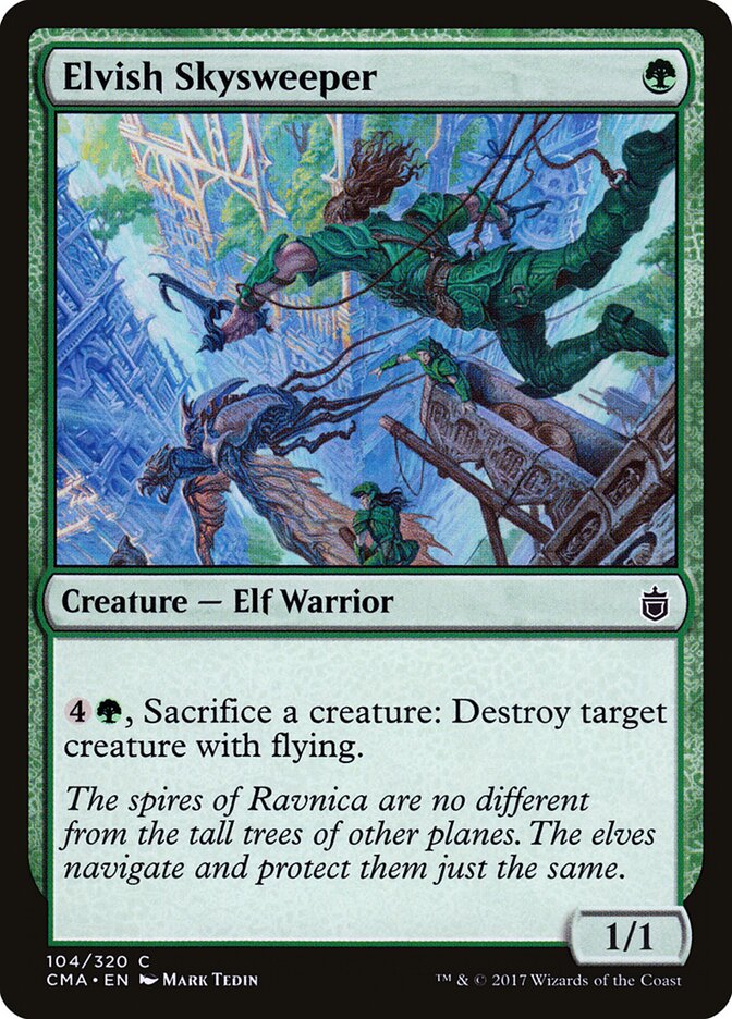 Elvish Skysweeper card front