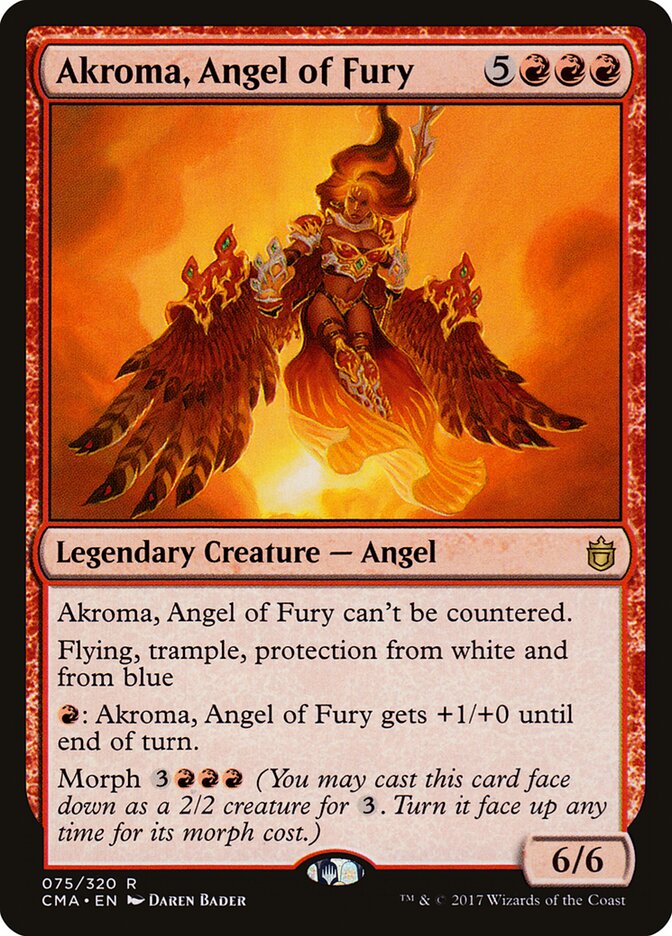 Akroma, Angel of Fury card front
