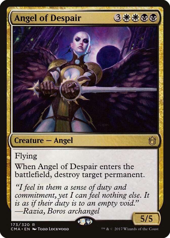 Angel of Despair card front