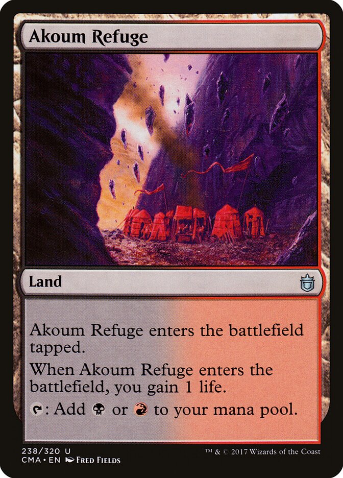 Akoum Refuge card front