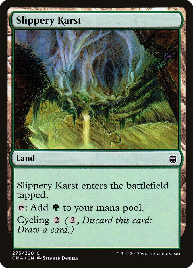 Slippery Karst card front