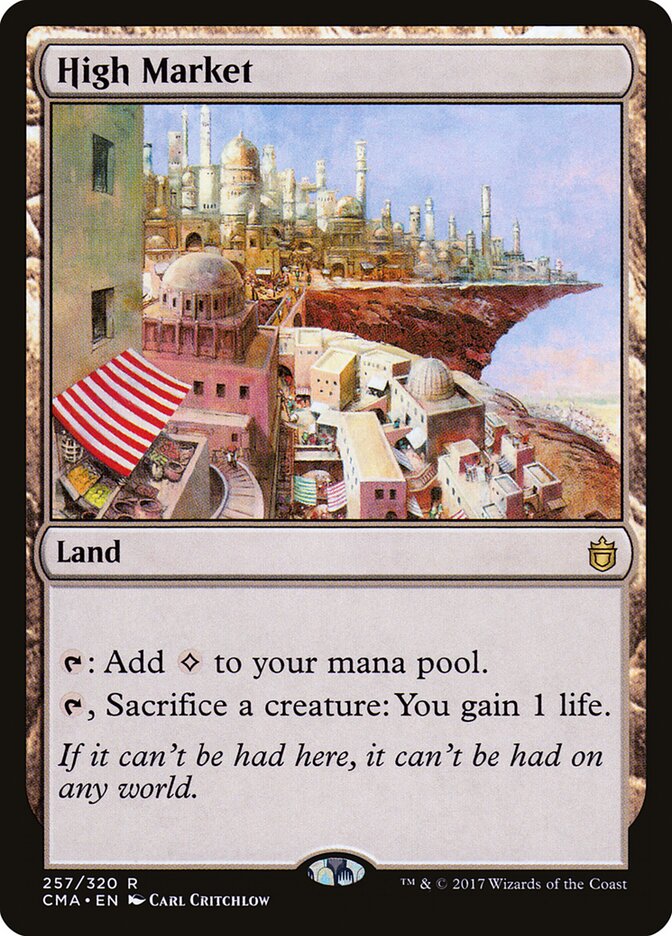 High Market card front