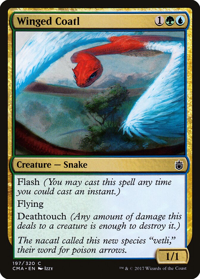 Winged Coatl card front