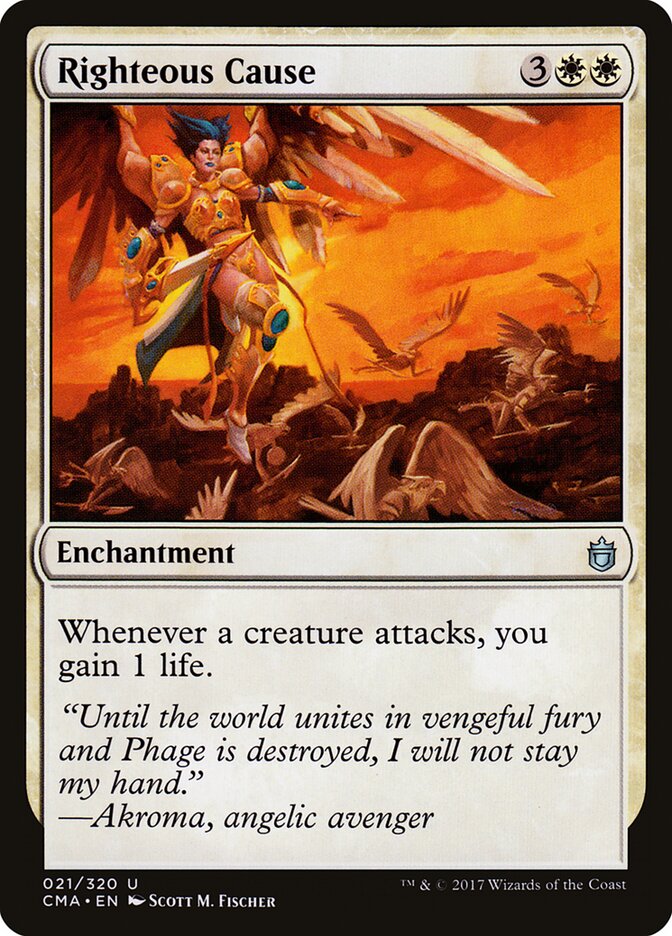 Righteous Cause card front