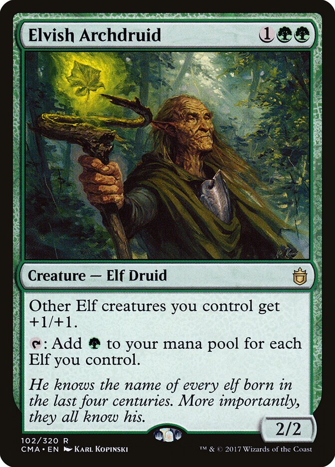 Elvish Archdruid card front
