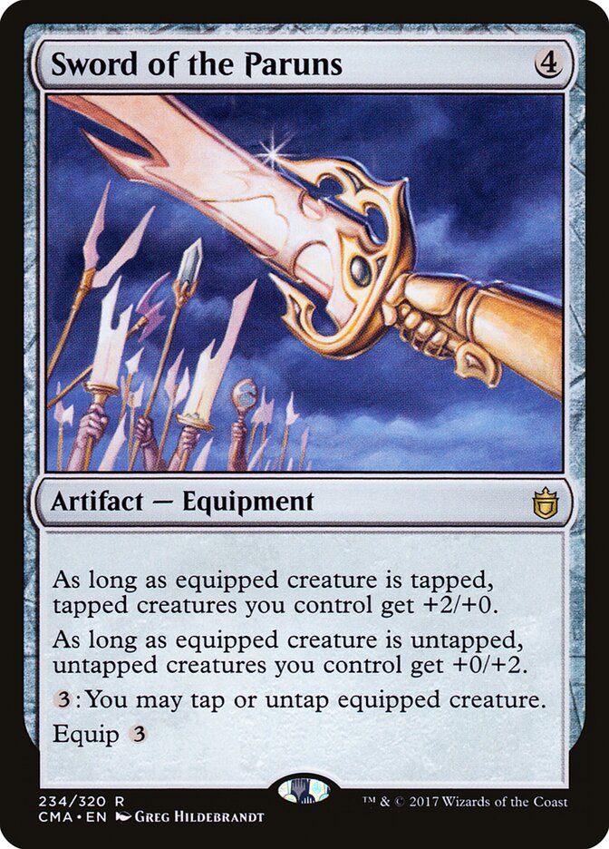 Sword of the Paruns card front