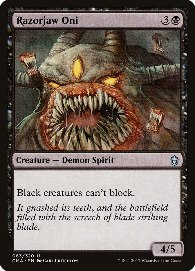Razorjaw Oni card front