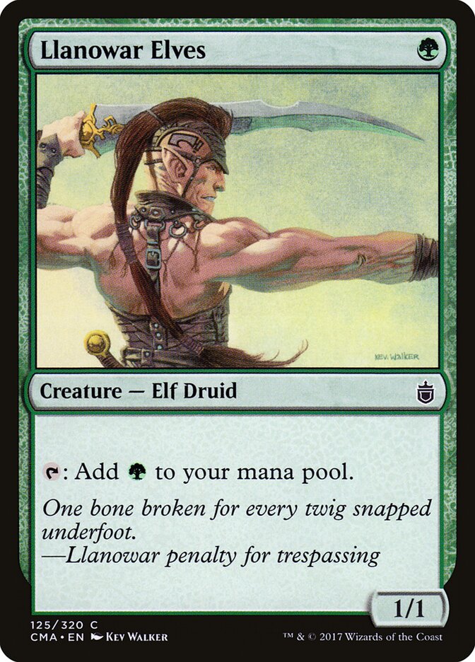 Llanowar Elves card front