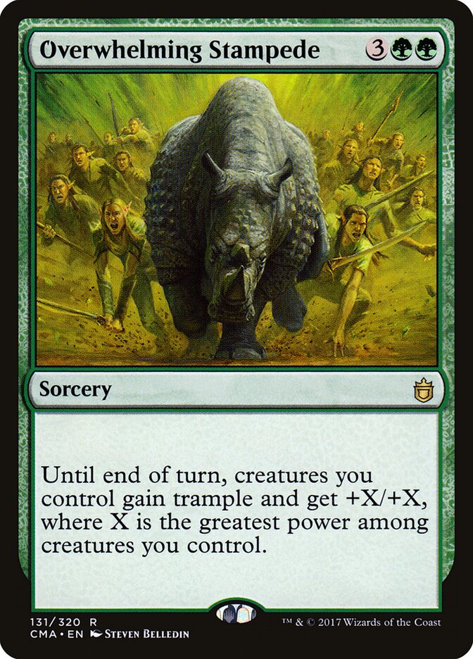 Overwhelming Stampede card front