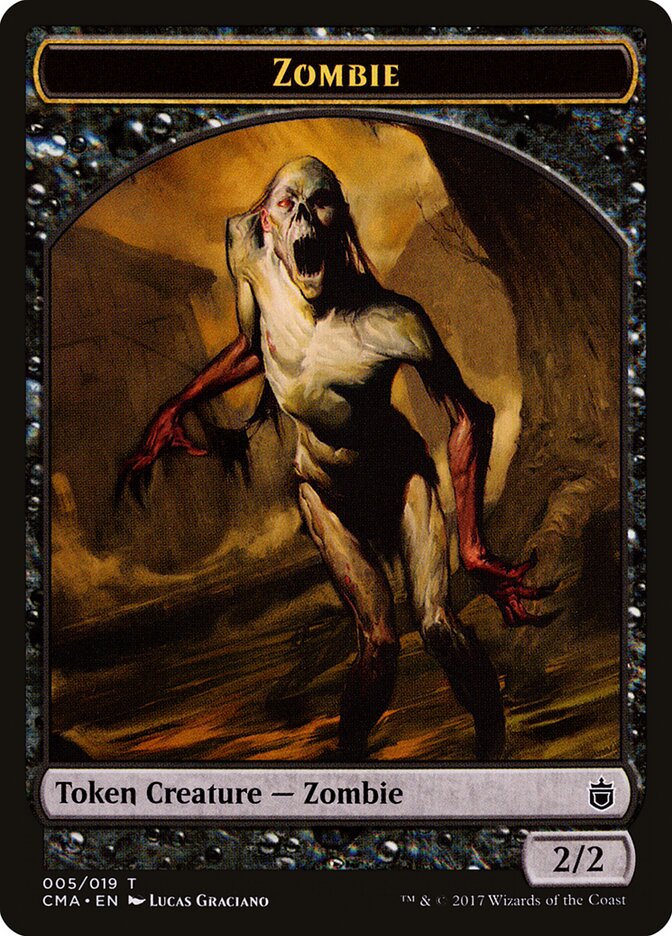 Zombie card front