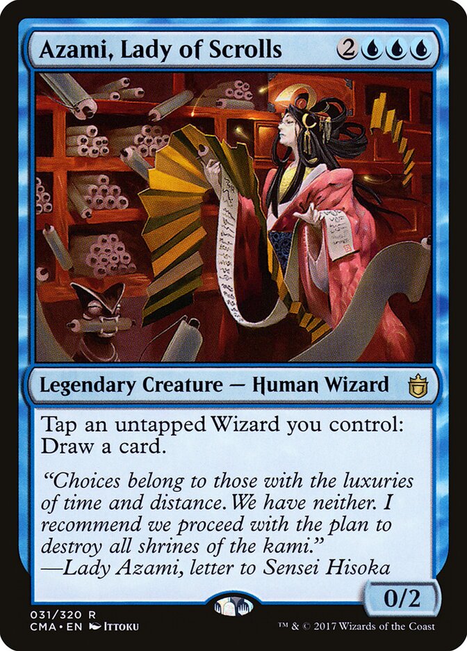 Azami, Lady of Scrolls card front