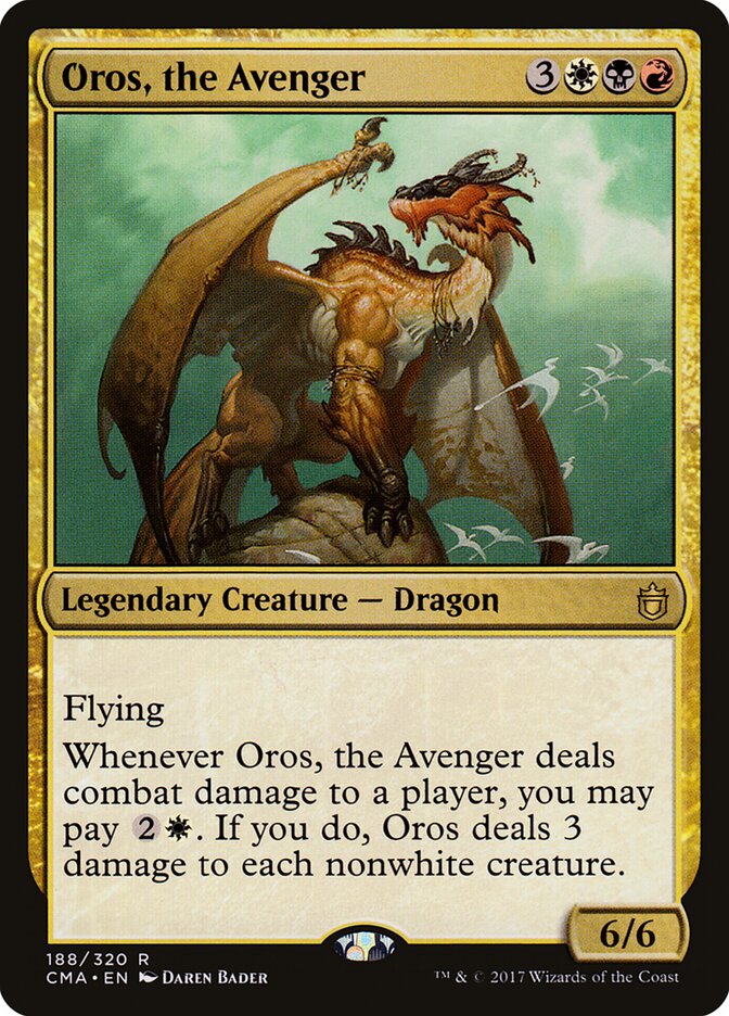 Oros, the Avenger card front