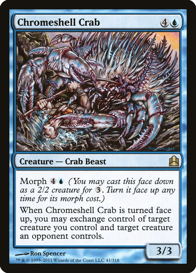 Chromeshell Crab card front