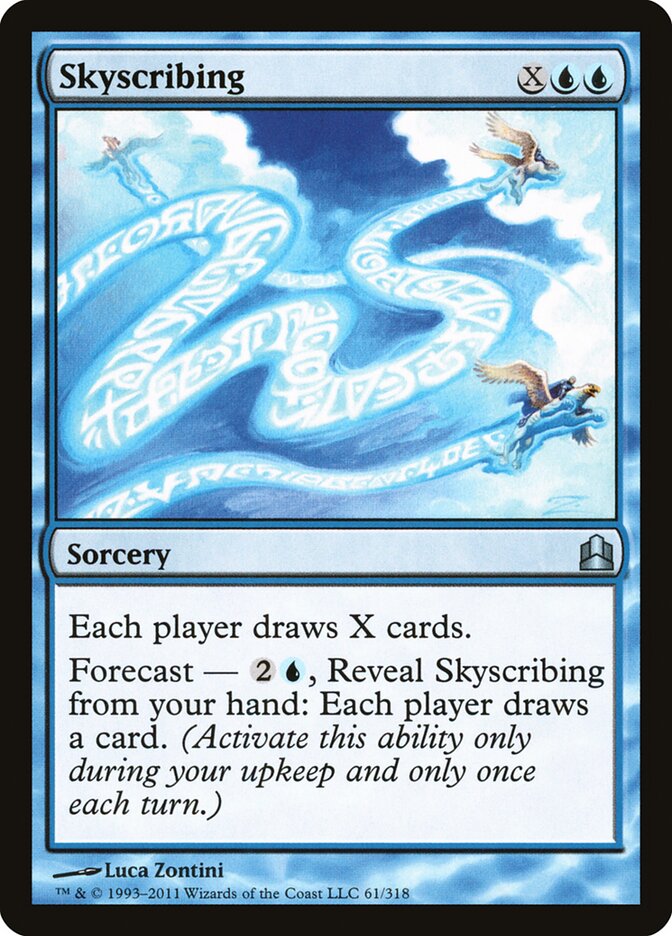 Skyscribing card front