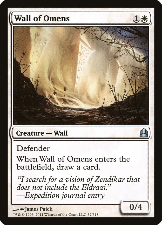 Wall of Omens card front