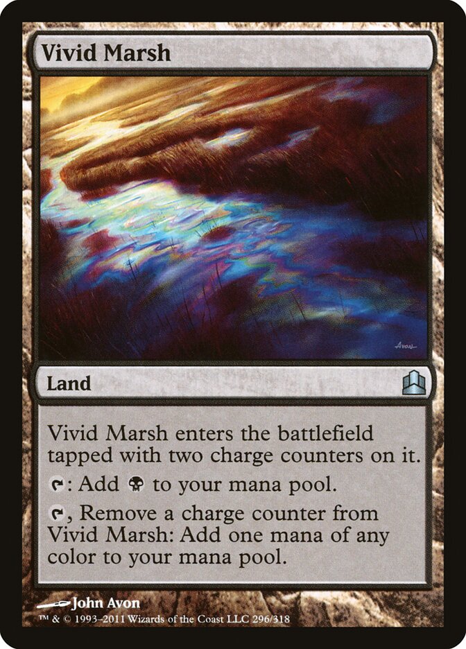 Vivid Marsh card front