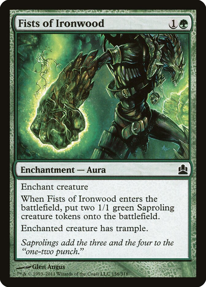 Fists of Ironwood card front