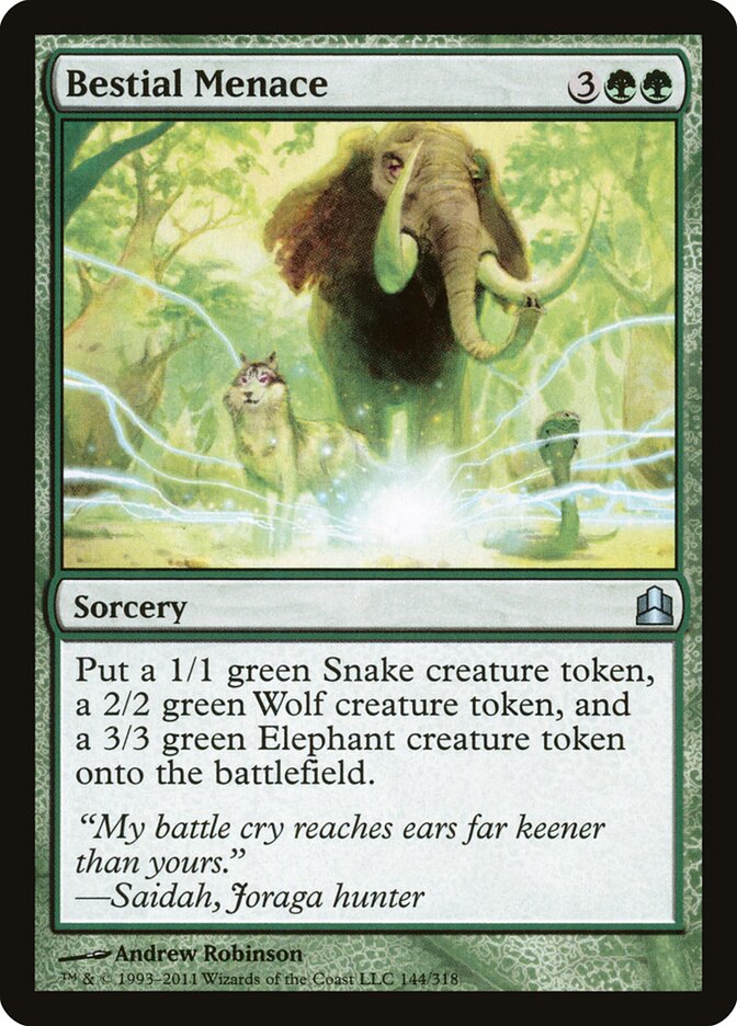 Bestial Menace card front