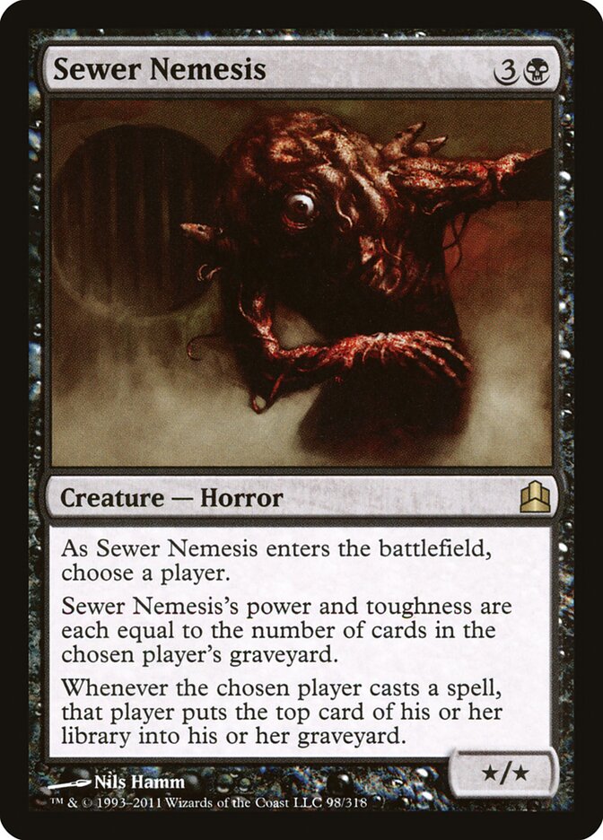 Sewer Nemesis card front