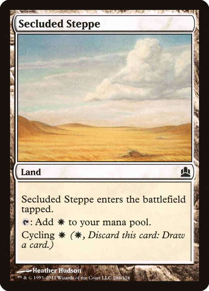 Secluded Steppe card front