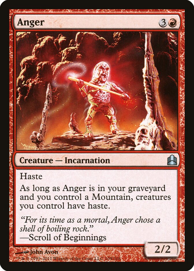 Anger card front